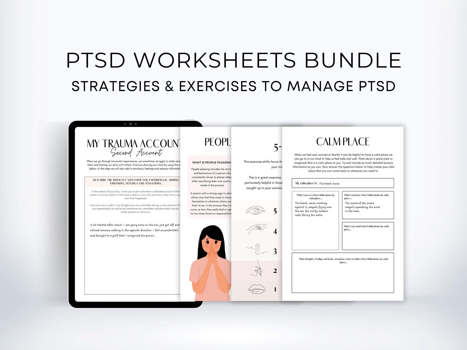 PTSD Worksheets Bundle PDF