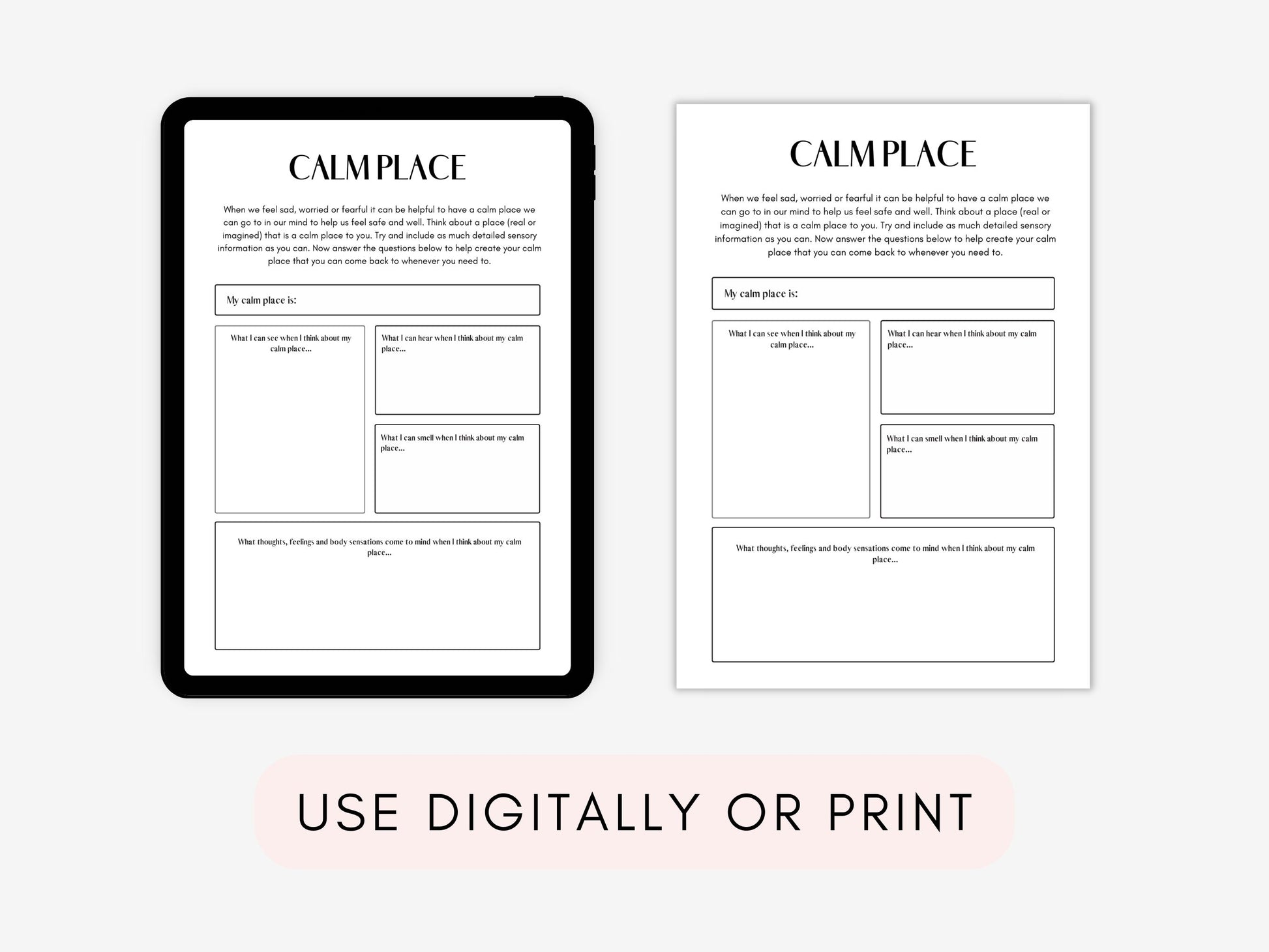 PTSD Worksheets Bundle PDF