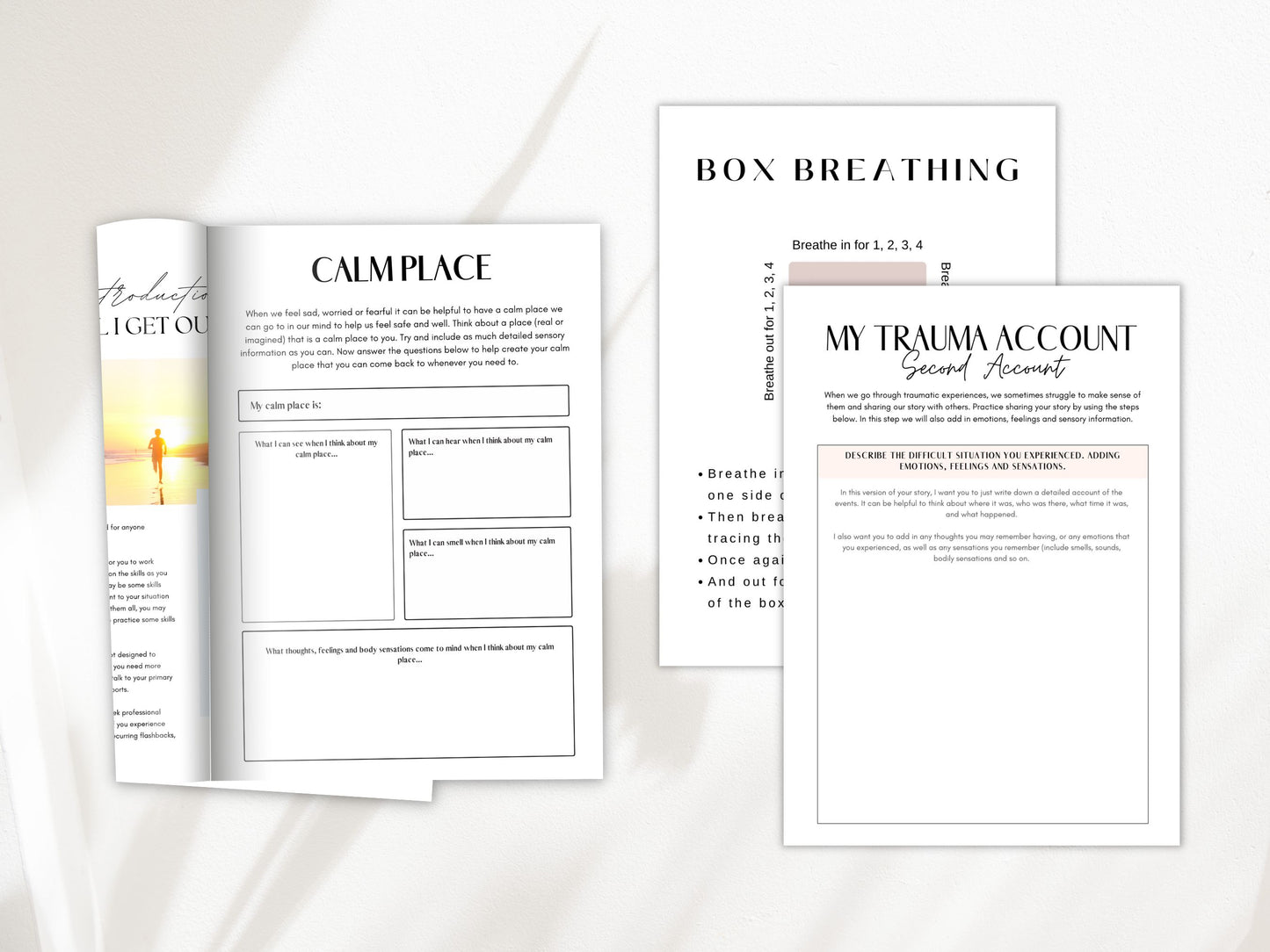 PTSD Worksheets Bundle PDF