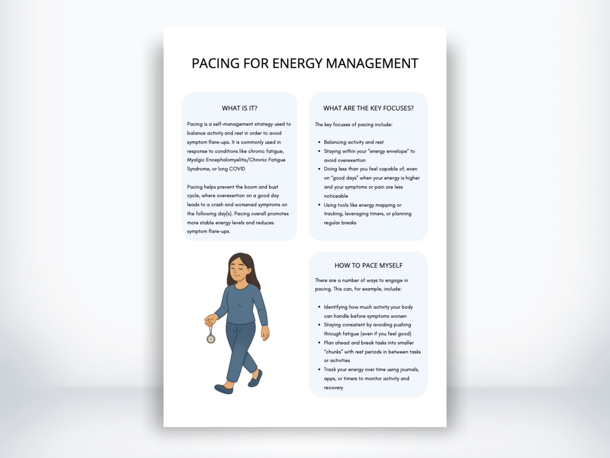 Pacing For Energy Management Handout PDF