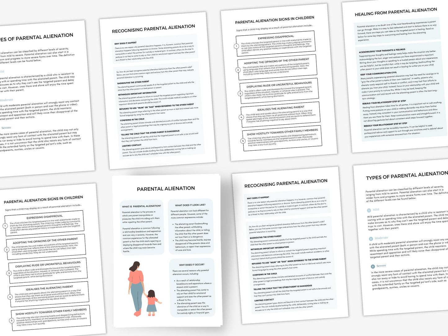 Parental Alienation Therapy Worksheets