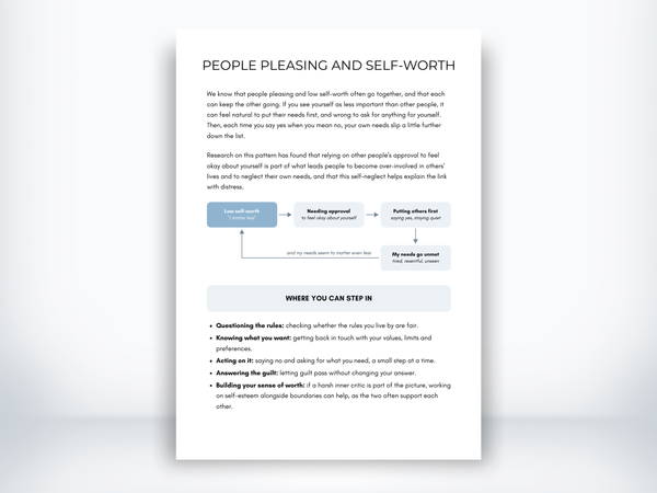 People Pleasing and Self-Worth PDF