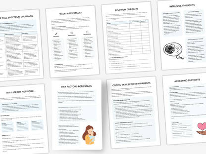 Perinatal Mood & Anxiety Disorders (PMADs) Worksheets