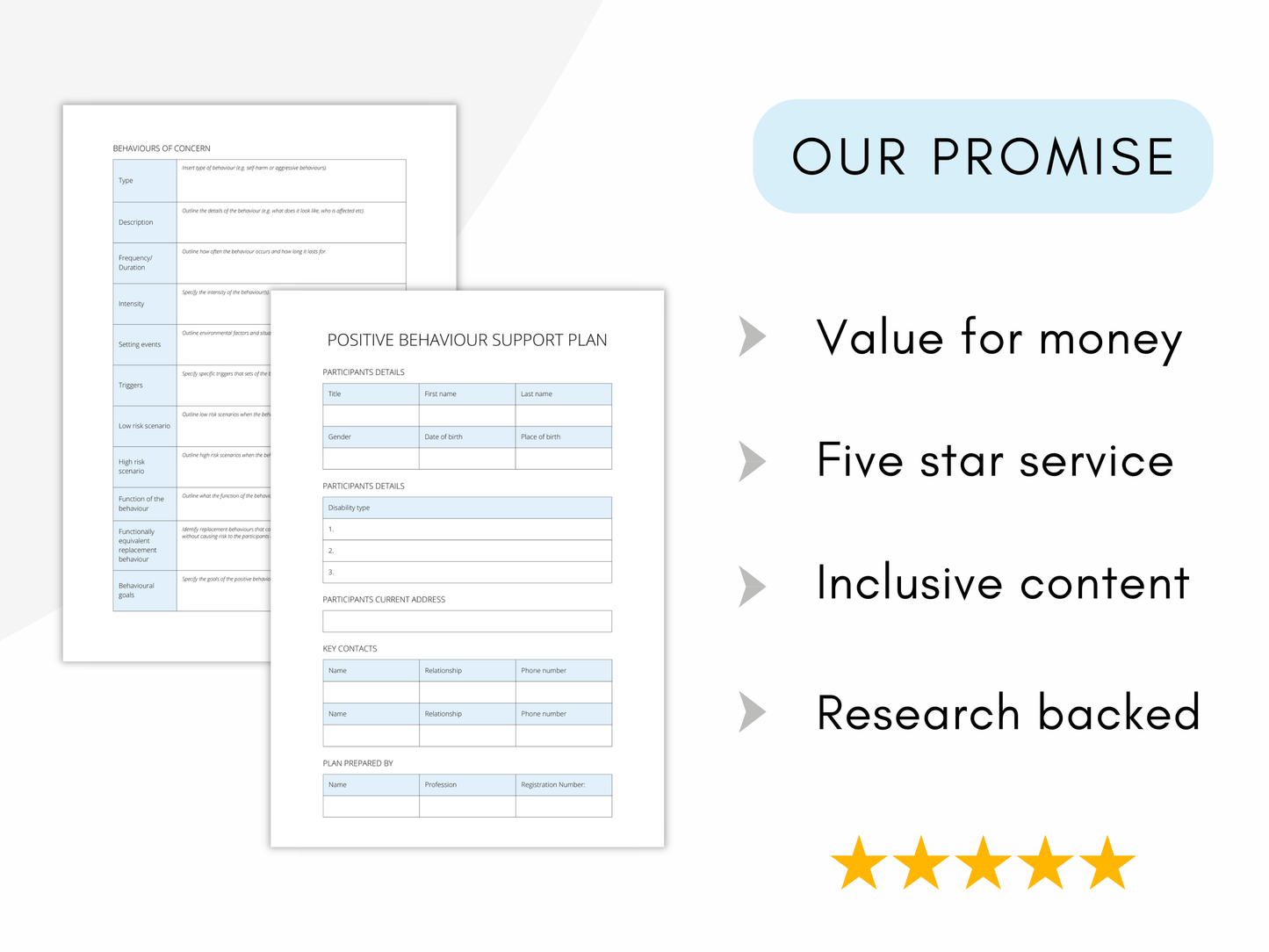 Positive Behaviour Support Plan (PBSP)
