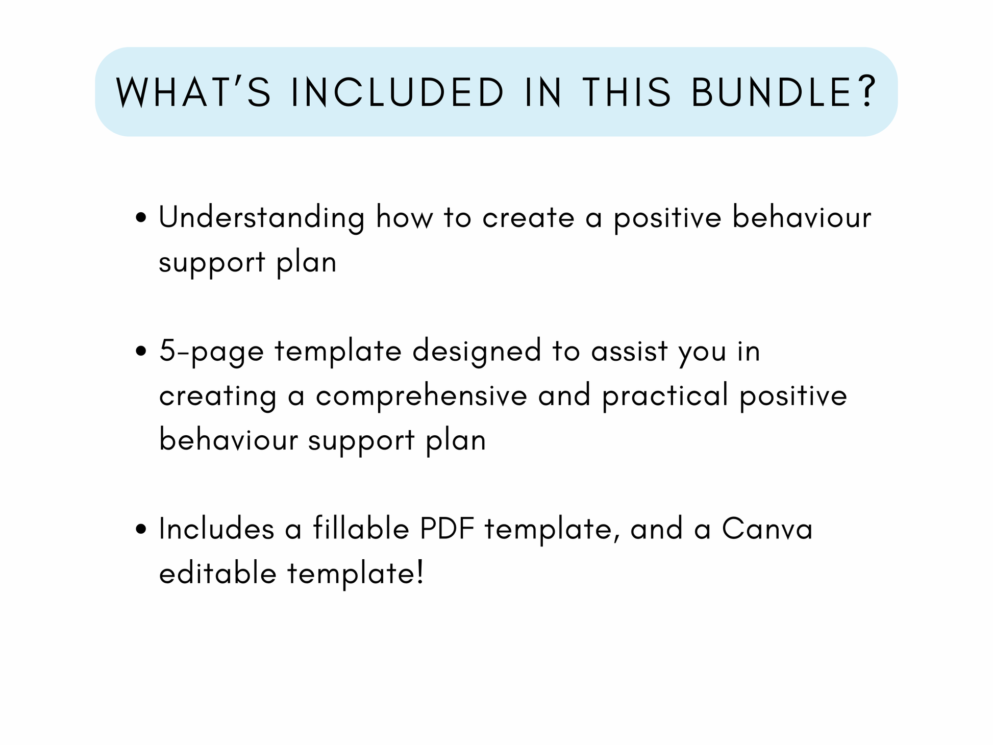 Positive Behaviour Support Plan (PBSP)