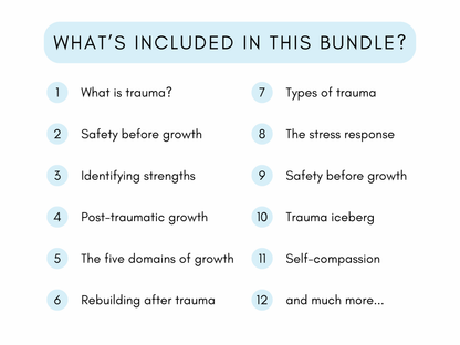 Post-Traumatic Growth Worksheets