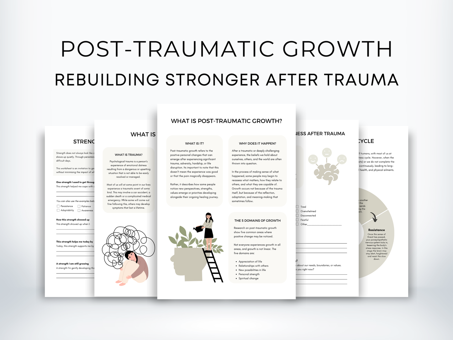 Post-Traumatic Growth Worksheets