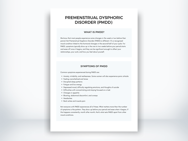 Premenstrual Dysphoric Disorder (PMDD) PDF