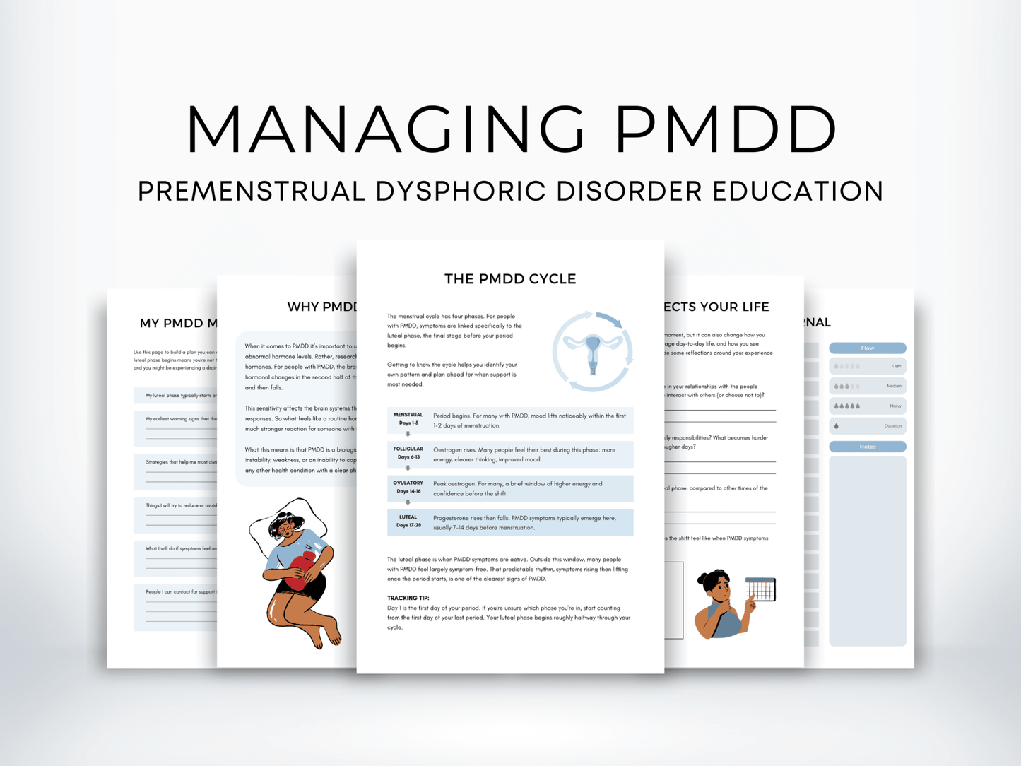 Premenstrual Dysphoric Disorder (PMDD) Worksheets - My Thriving Mind