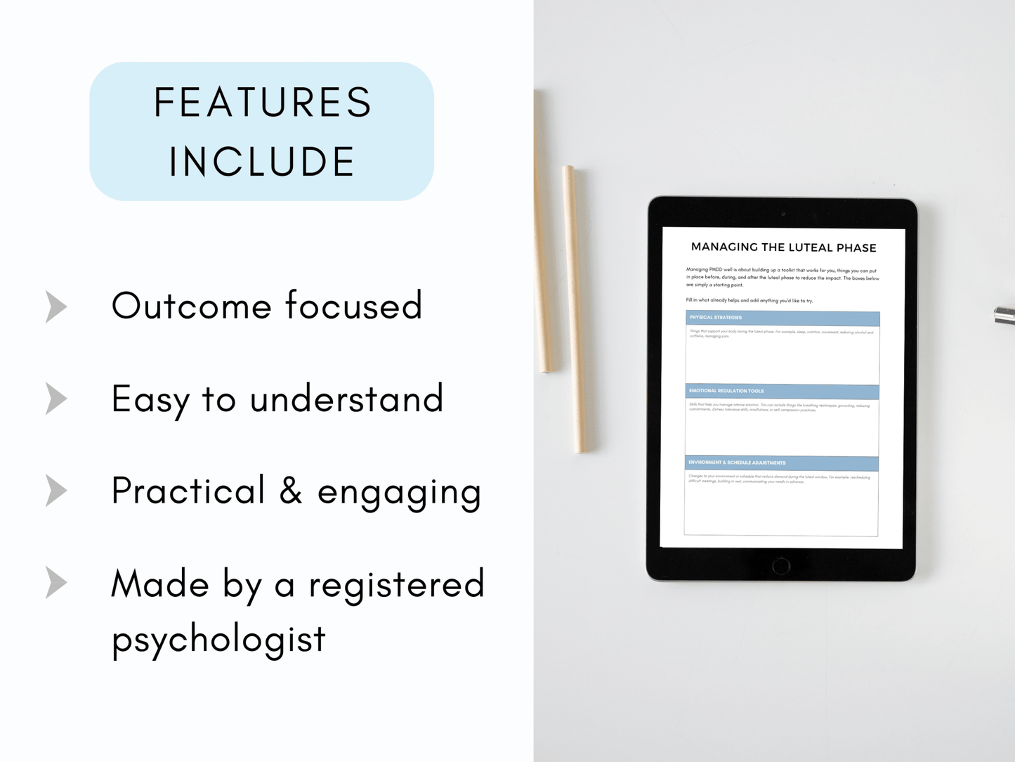 Premenstrual Dysphoric Disorder (PMDD) Worksheets - My Thriving Mind