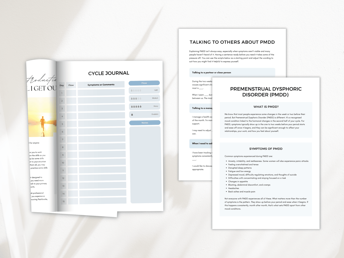 Premenstrual Dysphoric Disorder (PMDD) Worksheets - My Thriving Mind