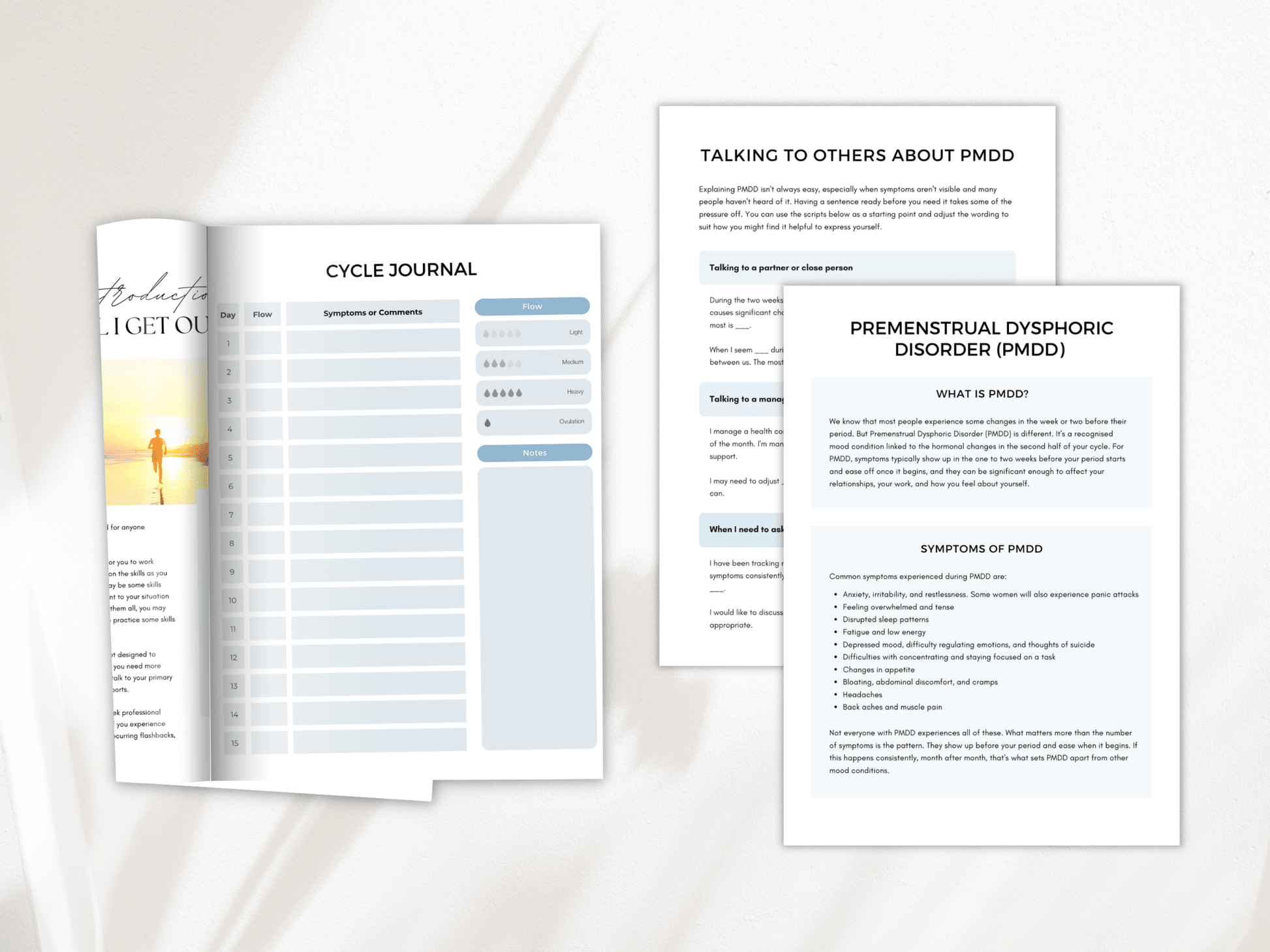Premenstrual Dysphoric Disorder (PMDD) Worksheets - My Thriving Mind
