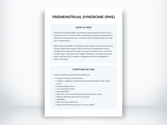 Premenstrual Syndrome (PMS) PDF