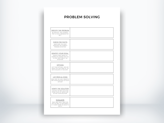 Problem Solving DBT Skills PDF