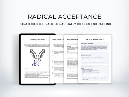 Radical Acceptance Therapy Worksheets