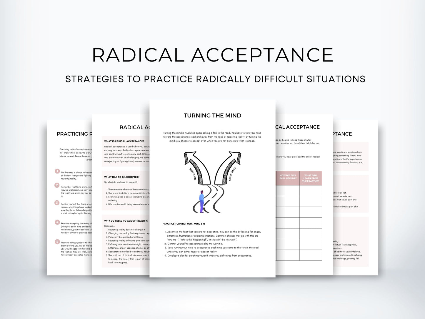 Radical Acceptance Therapy Worksheets