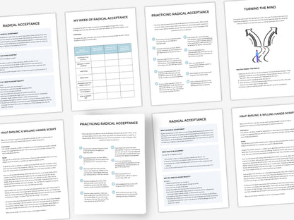 Radical Acceptance Therapy Worksheets