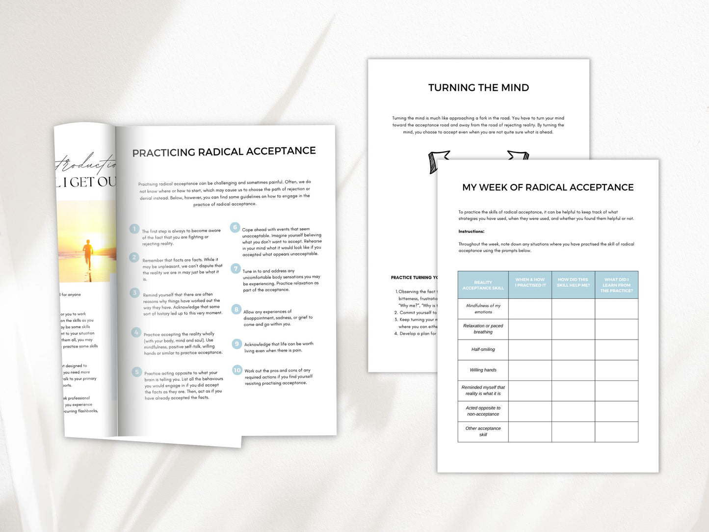 Radical Acceptance Therapy Worksheets