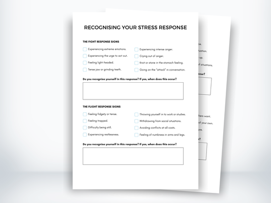 Recognising Your Stress Response Worksheet PDF