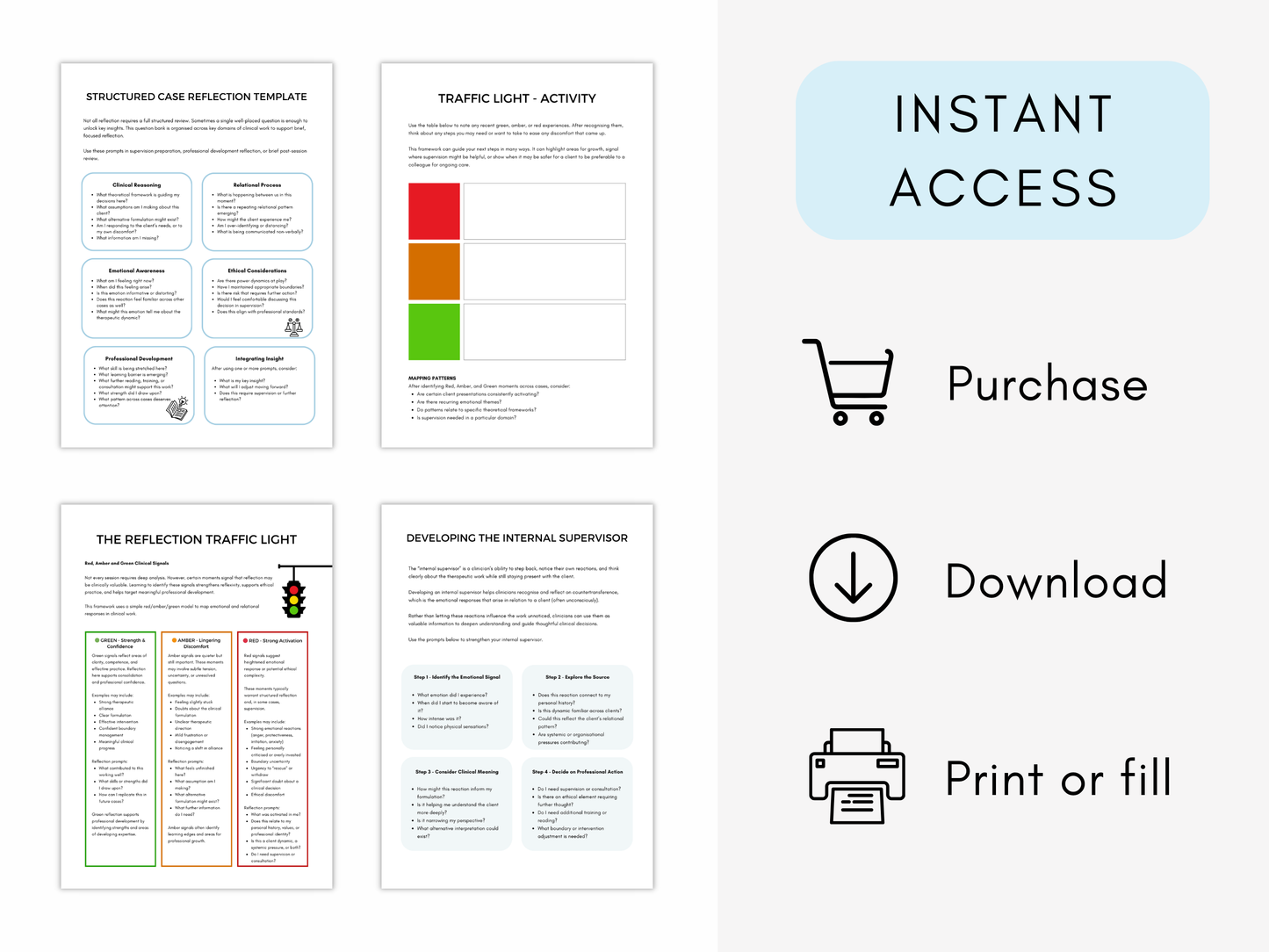 Reflective Practice Worksheets