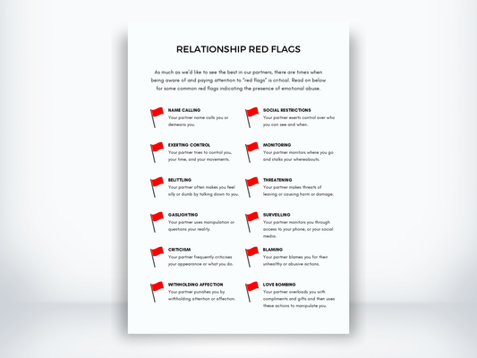 Relationship Red Flags Handout PDF