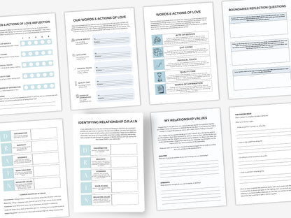 Relationship Values Worksheets PDF