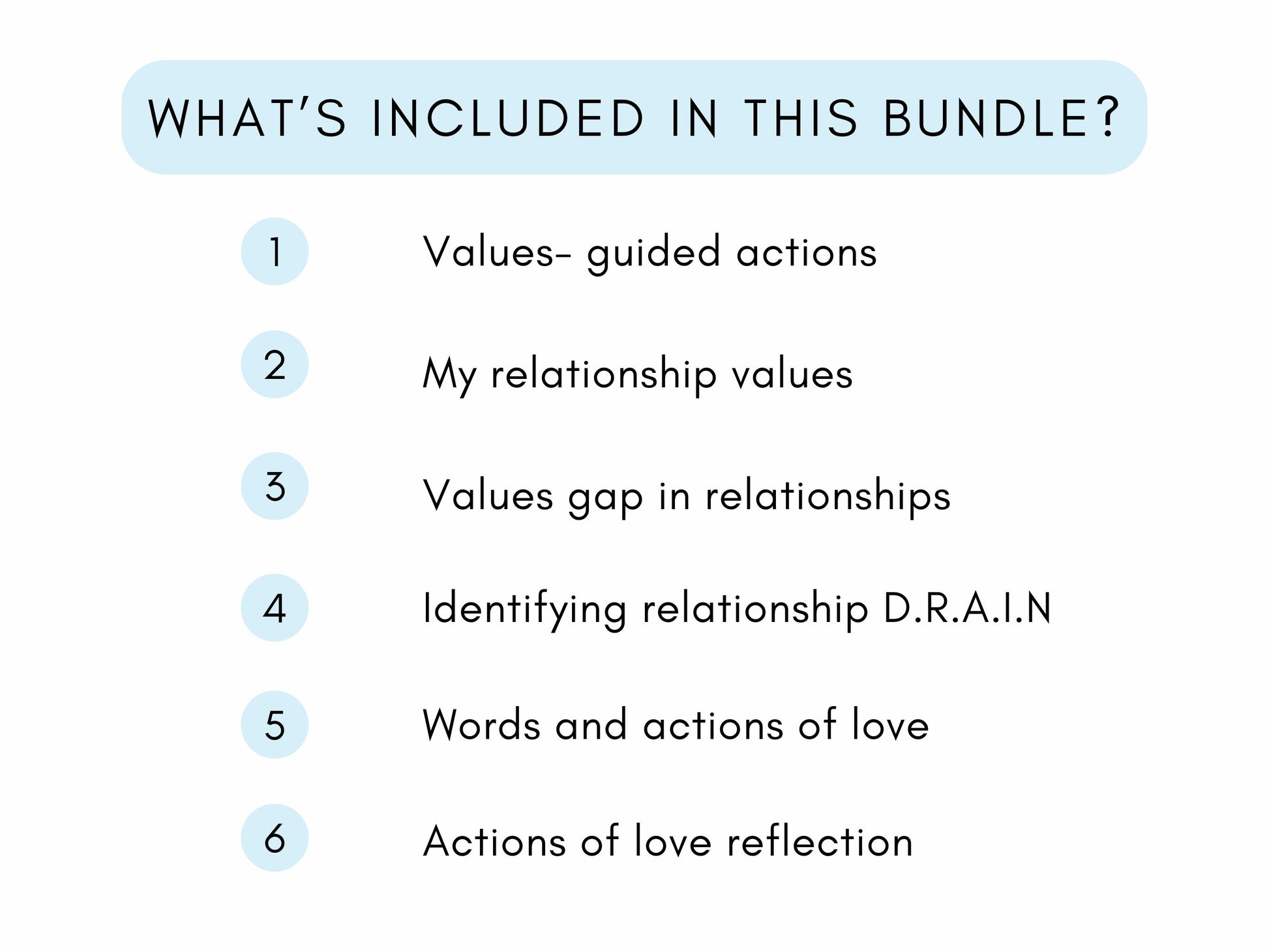 Relationship Values Worksheets PDF