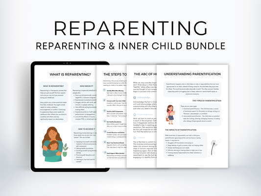 Reparenting and Inner Child Worksheets