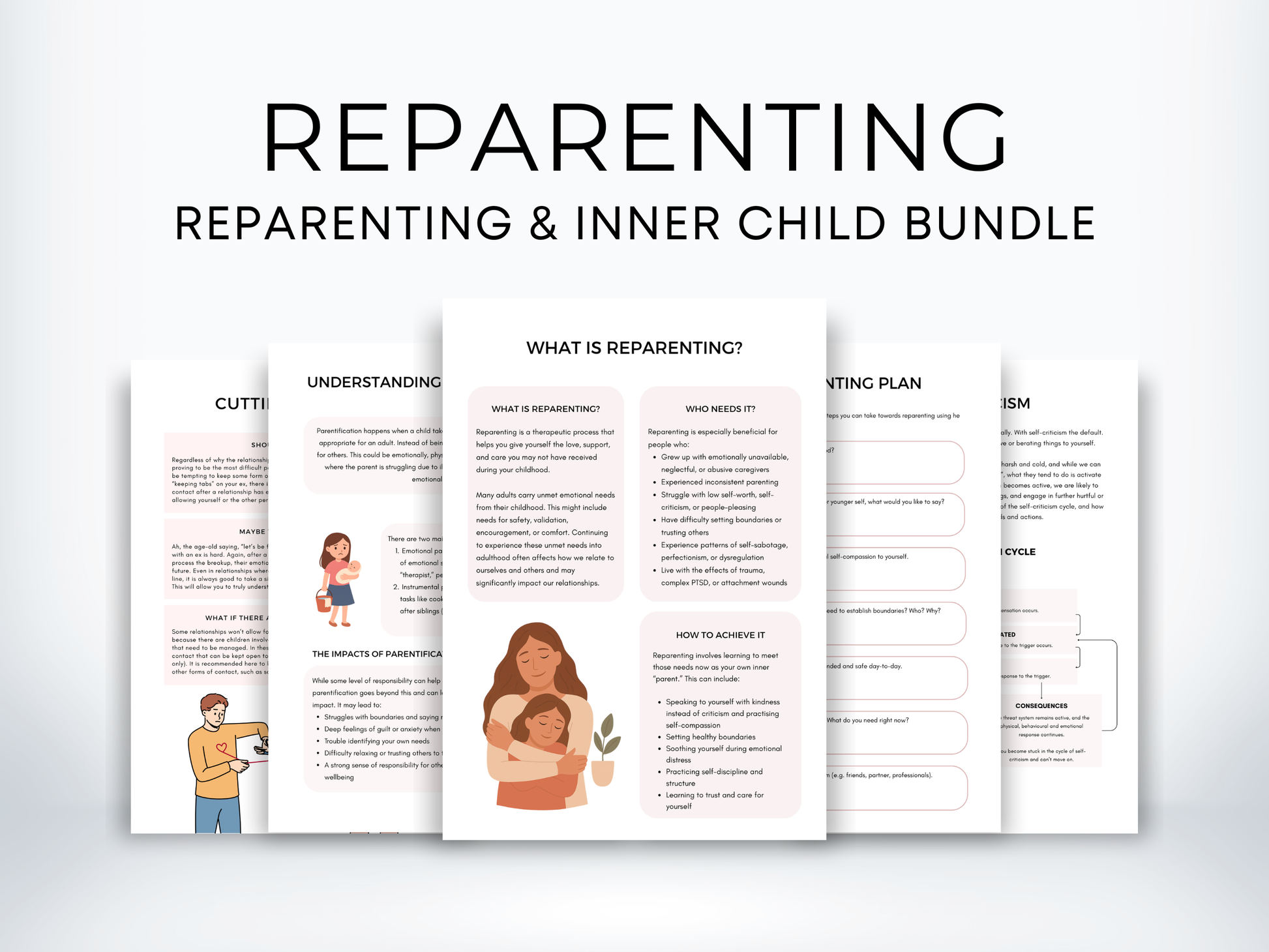 Reparenting and Inner Child Worksheets
