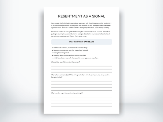 Resentment as a Signal PDF - My Thriving Mind