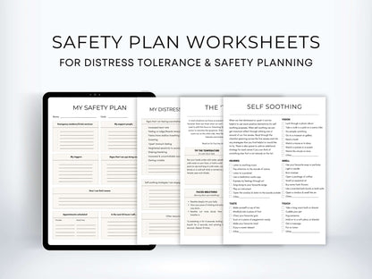 Safety Plan Worksheets Bundle PDF