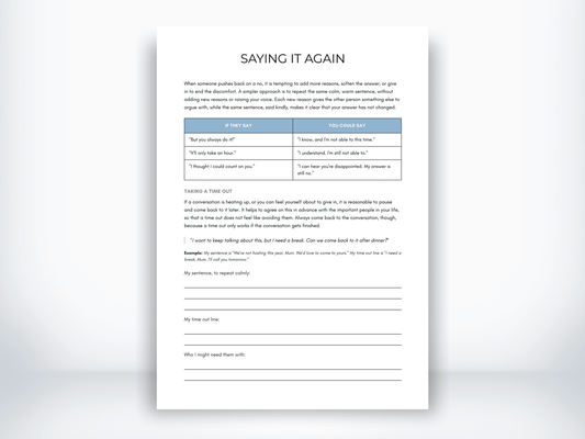 Saying It Again PDF - My Thriving Mind