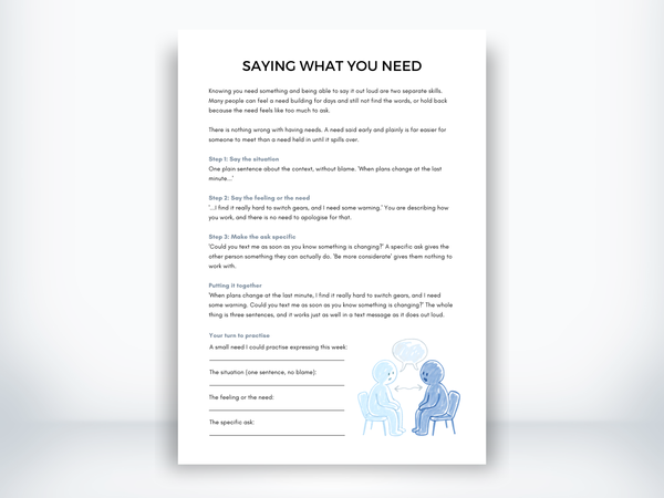 Saying What You Need PDF