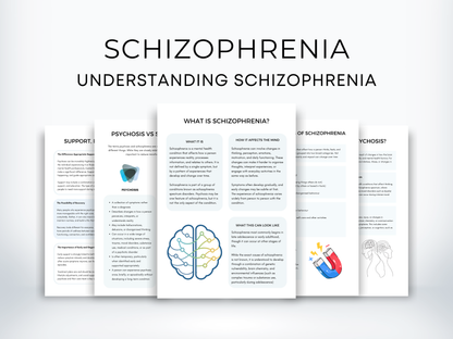 Understanding Schizophrenia & Psychosis Worksheets