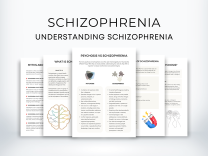 Understanding Schizophrenia & Psychosis Worksheets