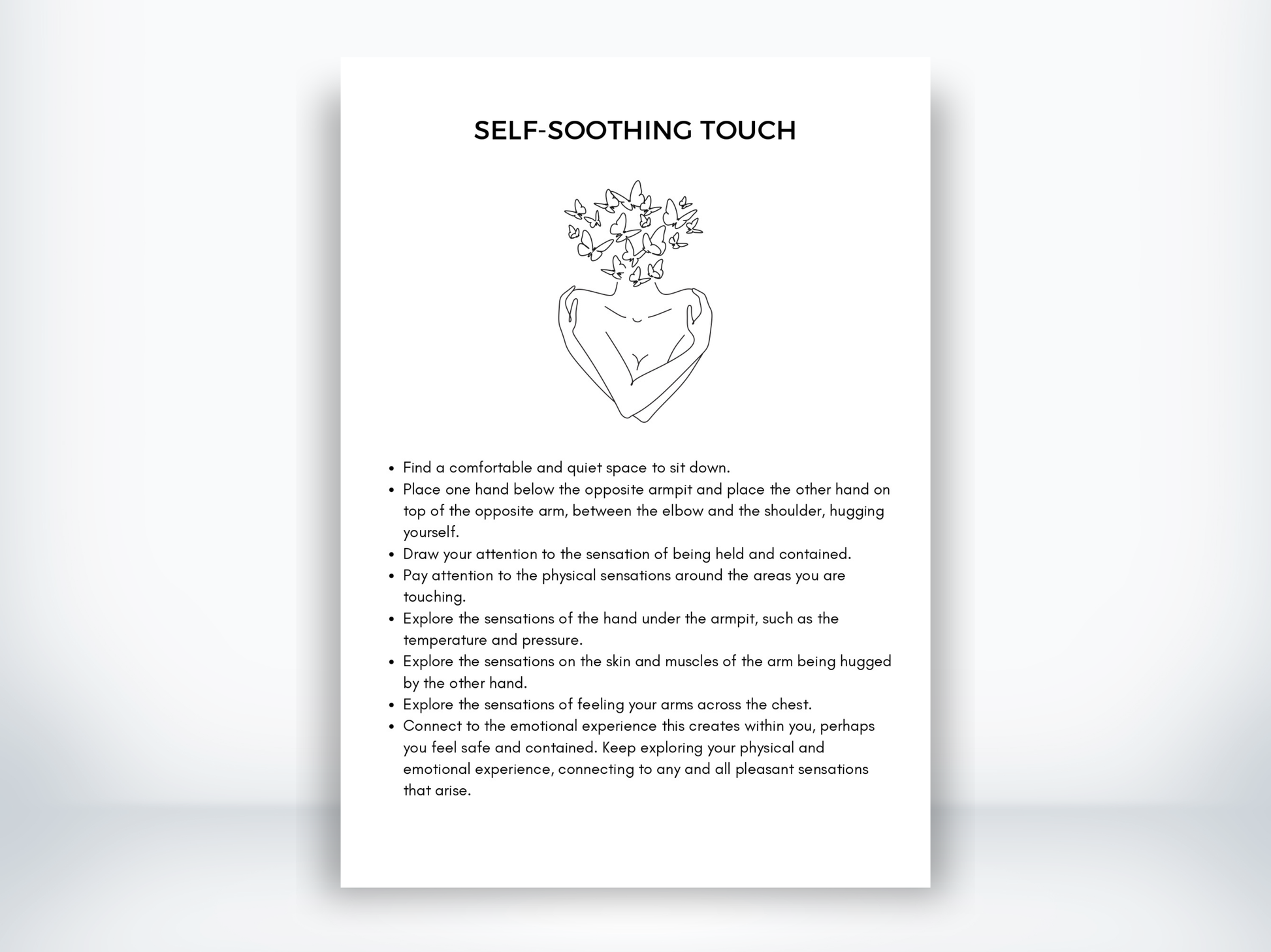 Self-Soothing Touch Technique PDF