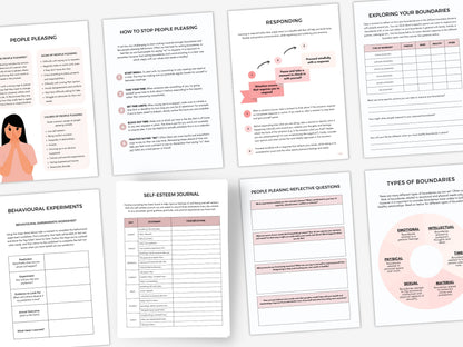 Self Esteem Worksheets Bundle PDF