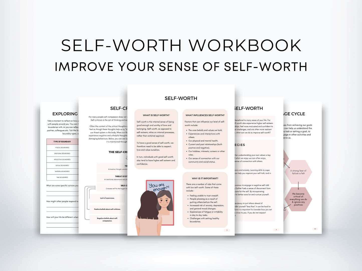 Self Worth Workbook Bundle