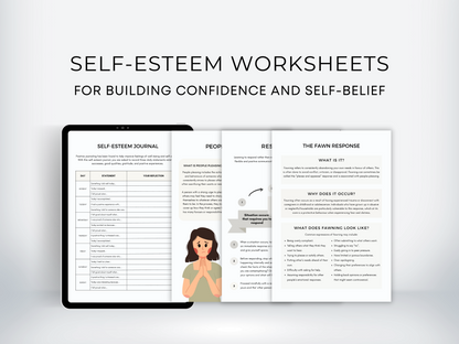 Self Esteem Worksheets Bundle