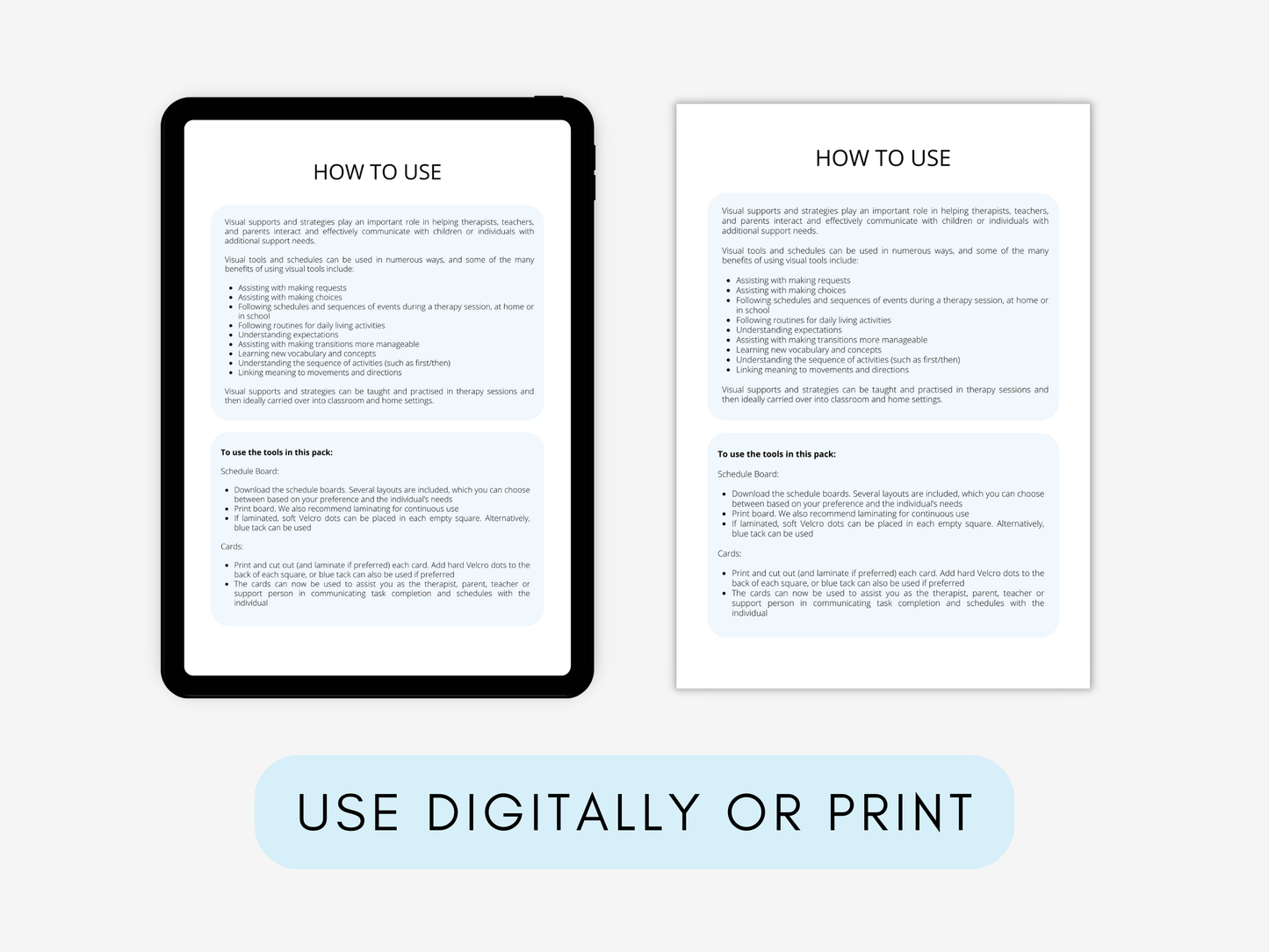 Sensory Diet Therapy Worksheets