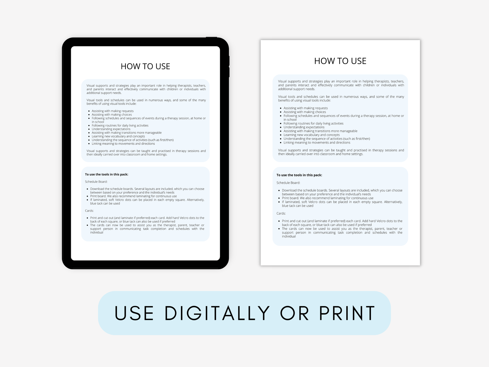 Sensory Diet Therapy Worksheets