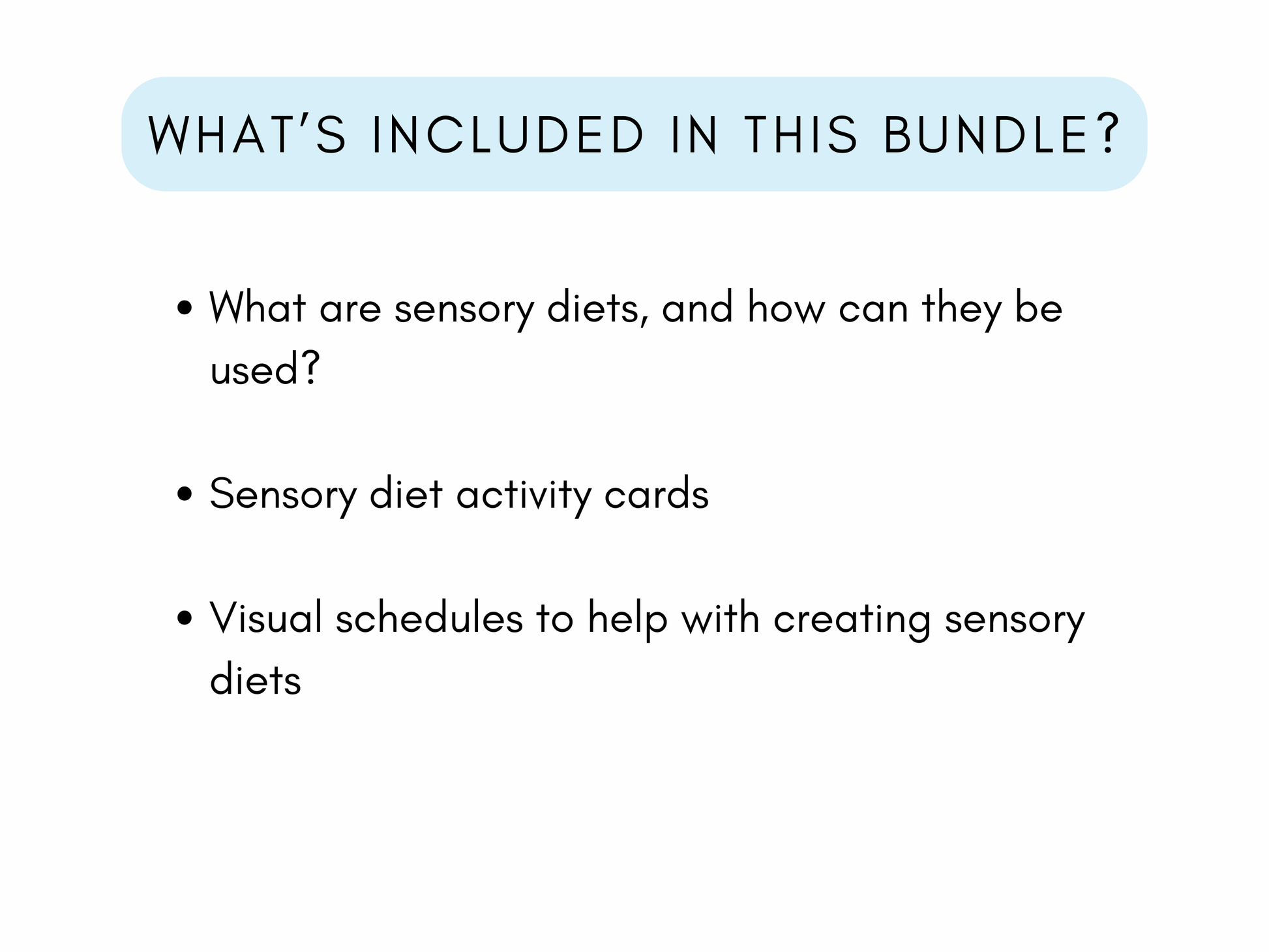 Sensory Diet Therapy Worksheets