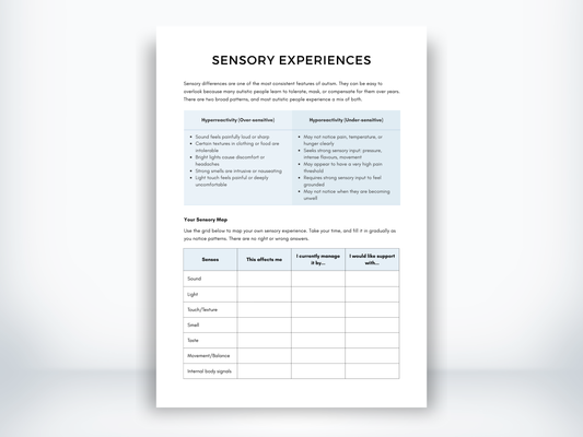 Sensory Experiences PDF