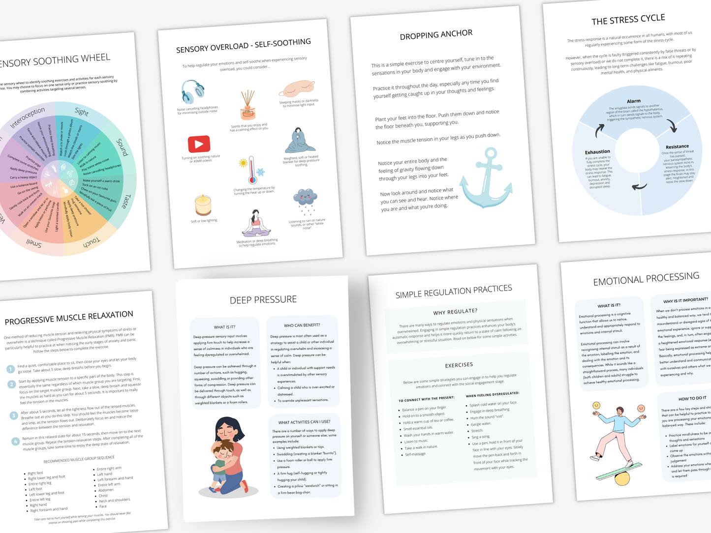 Sensory Soothing Worksheets PDF