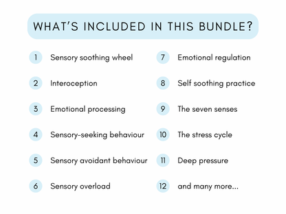 Sensory Soothing Worksheets PDF