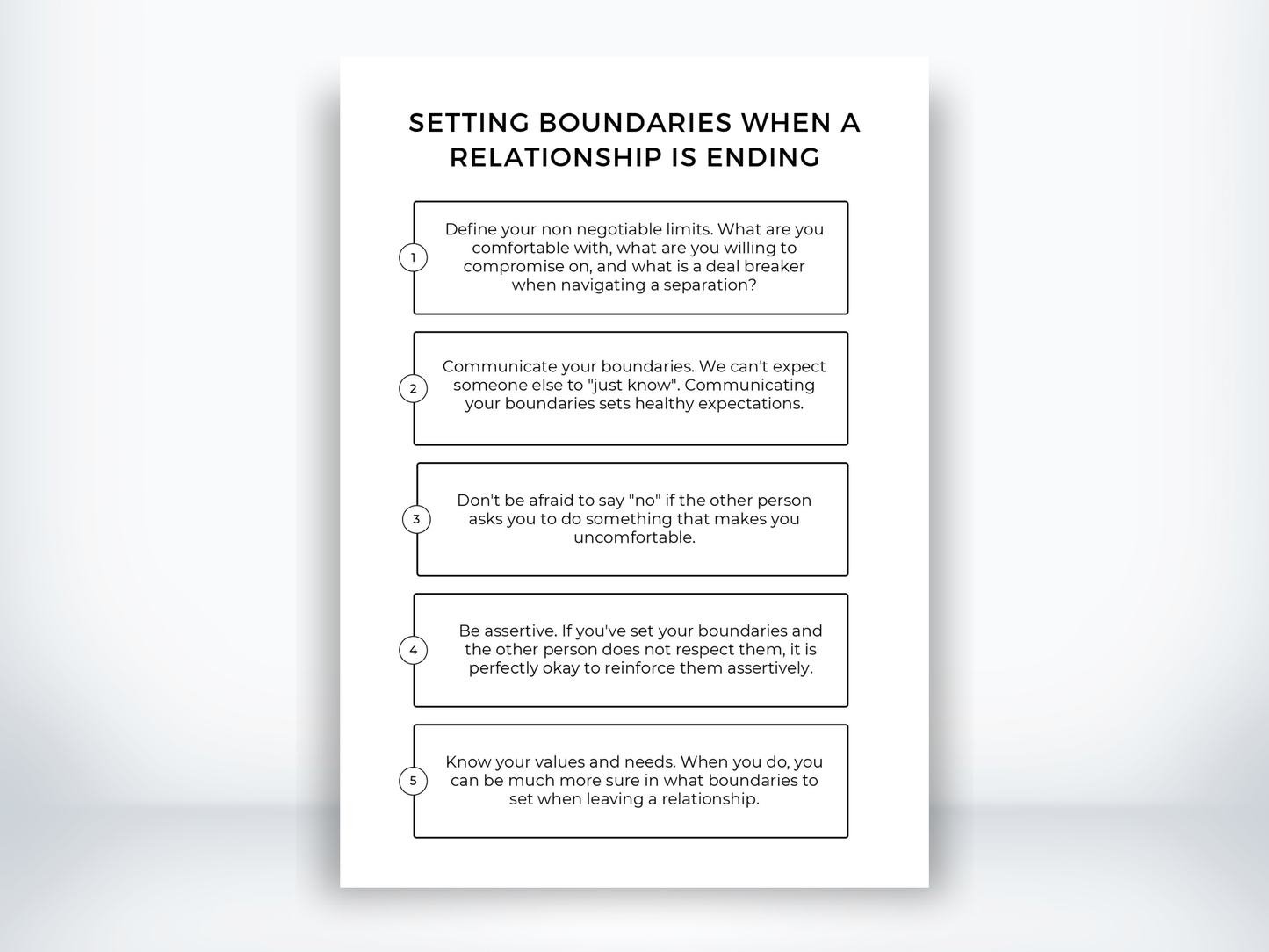 Setting Boundaries When A Relationship Is Ending PDF