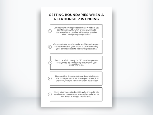 Setting Boundaries When A Relationship Is Ending PDF