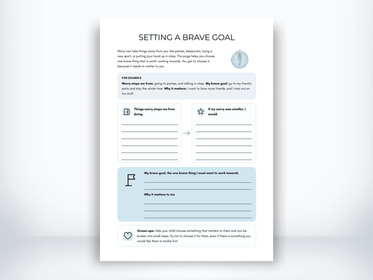 Setting a Brave Goal PDF - My Thriving Mind