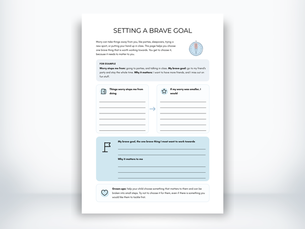 Setting a Brave Goal PDF - My Thriving Mind