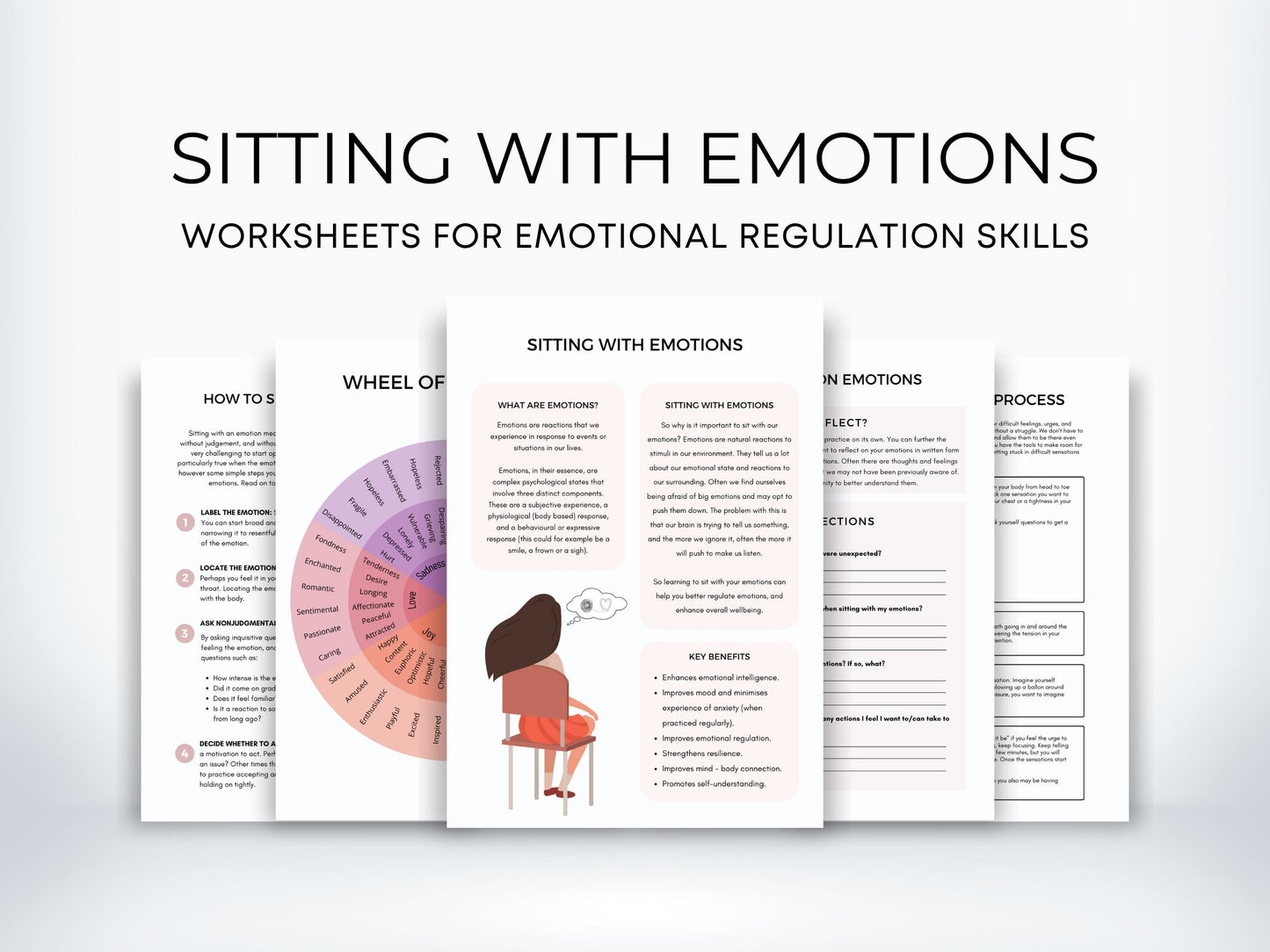 Sitting with Emotions Worksheets PDF